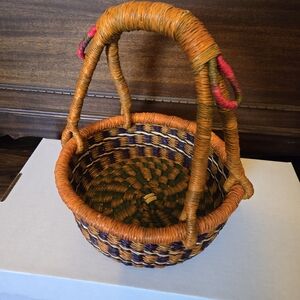 Handmade Ghanaian Woven Basket